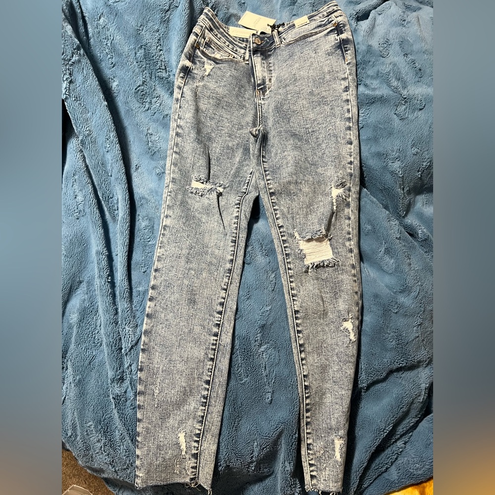 Judy Blue high waist Skinny Fit, raw hem jeans
